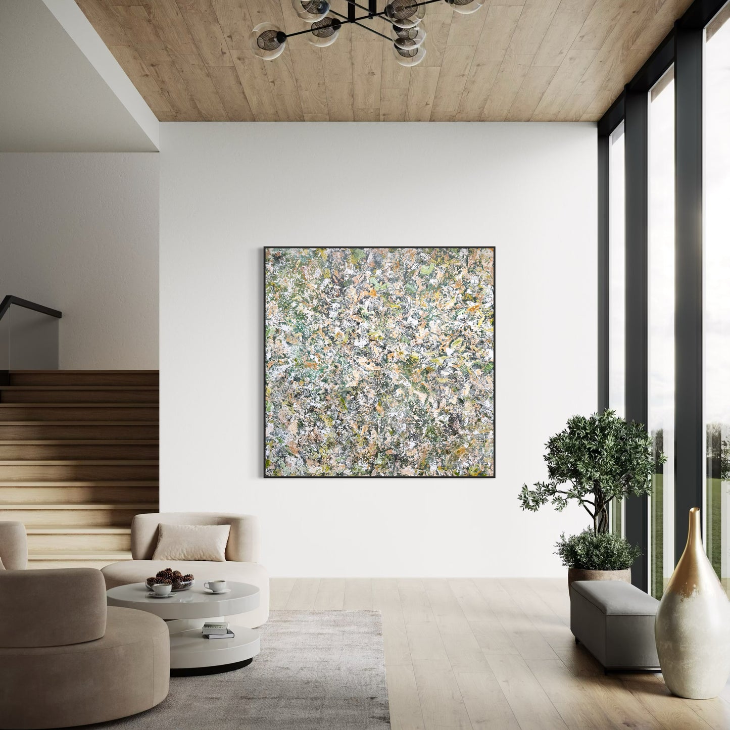 Looking Through Otways Morning 180x180cm