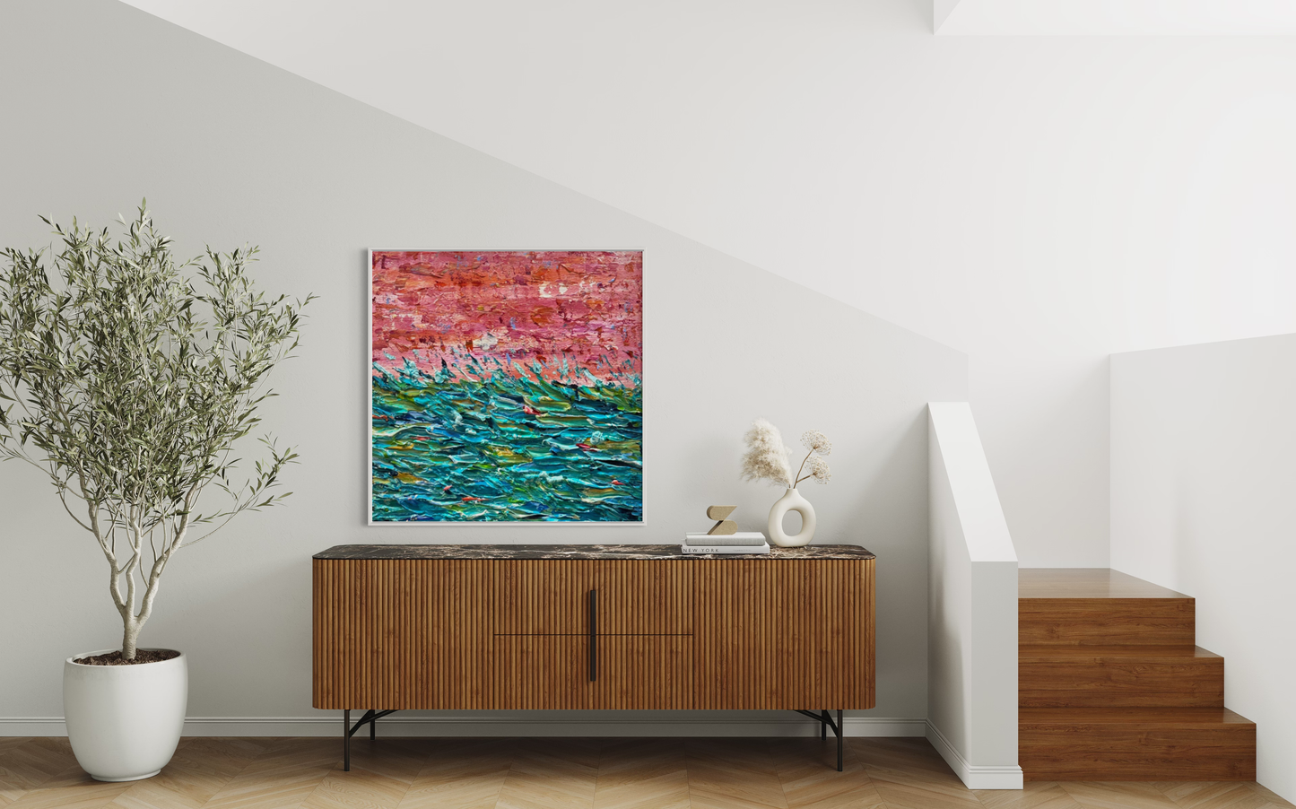 SOLD - Sea Reflection 100x100cm