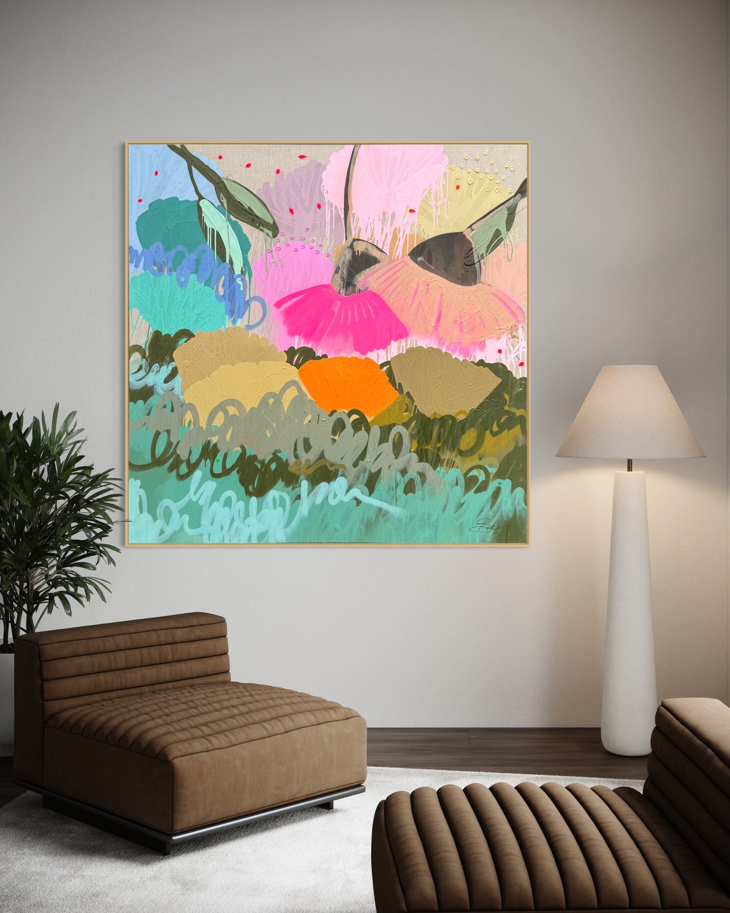 Wild Petal 163x163cm