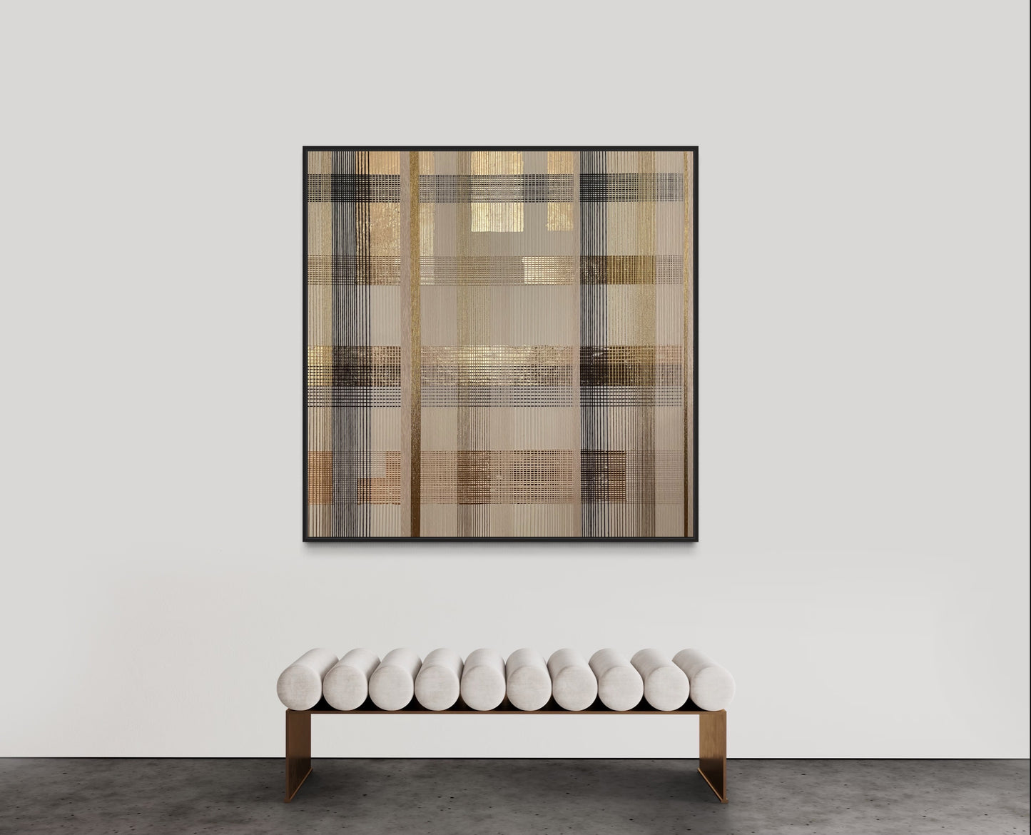 SOLD- Golden Shimmer 150x150cm