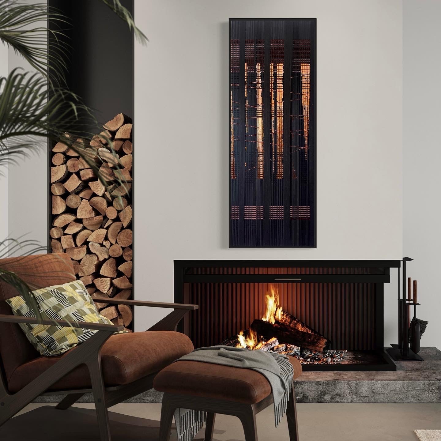 SOLD - Twilight Sunset Shadows 160x60cm