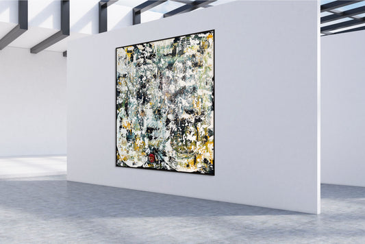 SOLD - Looking Through the Glitz 200x200cm