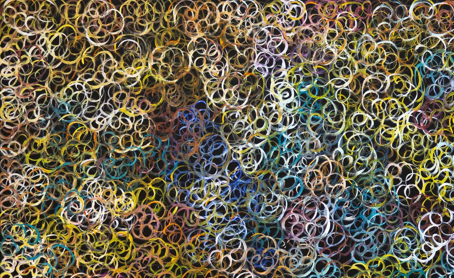 ROSEANNE MORTON PWERLE - Mountain Devil Lizard Dreaming 112x199cm