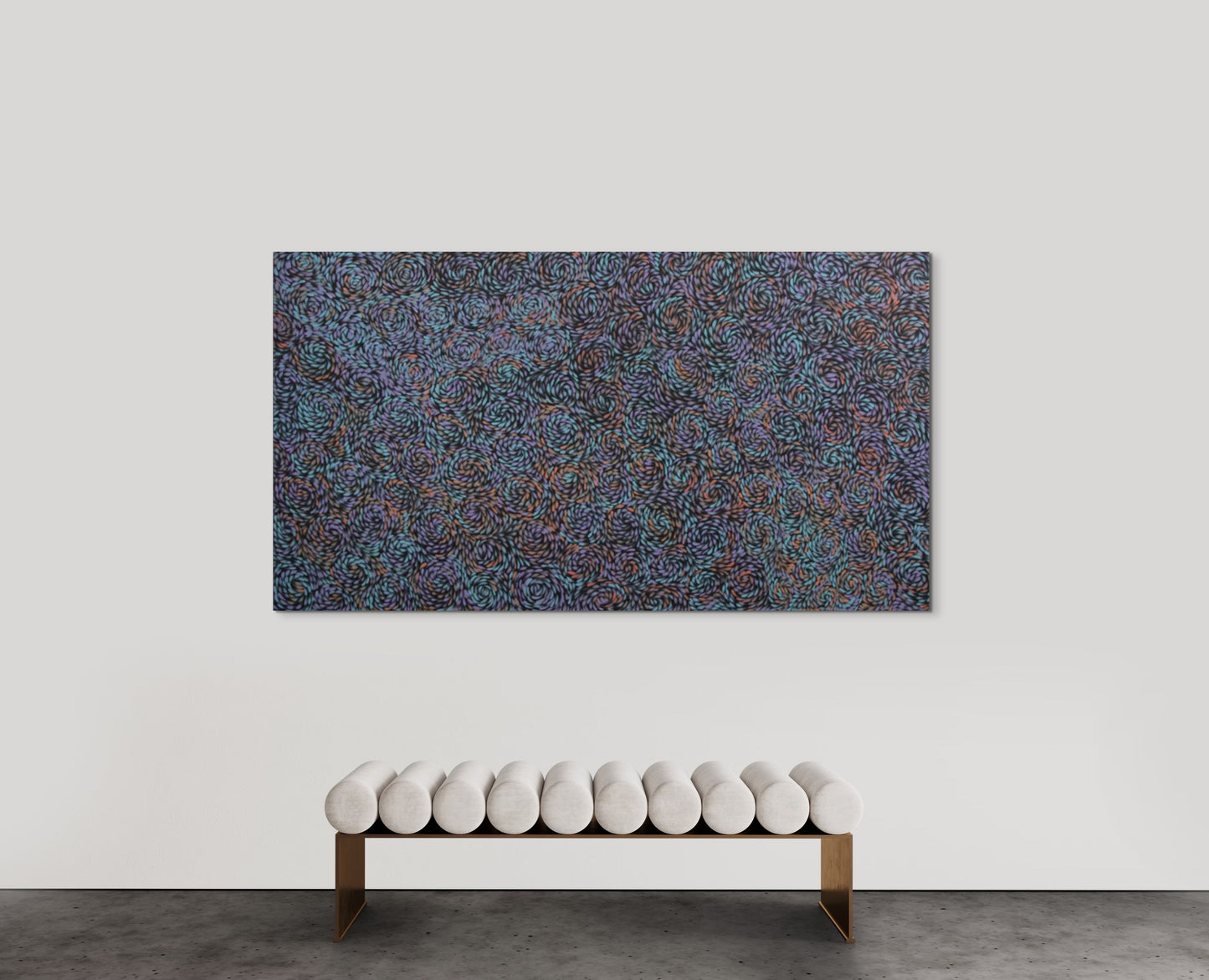 TANYA BIRD MBITJANA - Bush Leaves 110x200cm