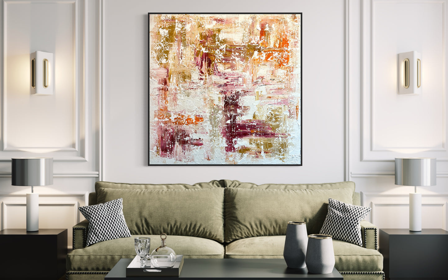 SOLD - Looking Through Sunset 160x160cm