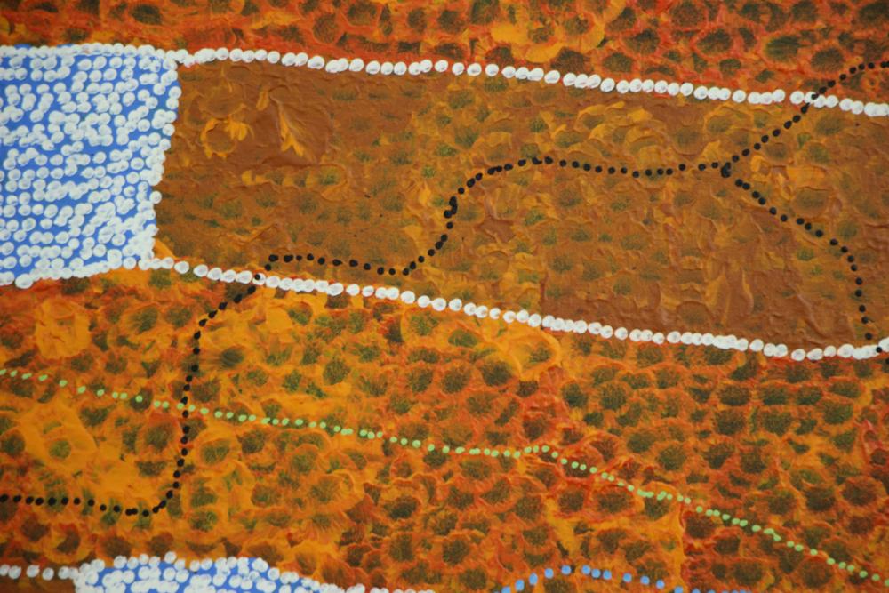 WINNIE REID NAKAMARRA - Lupul Rockhole – Eagles Nest 109x181cm