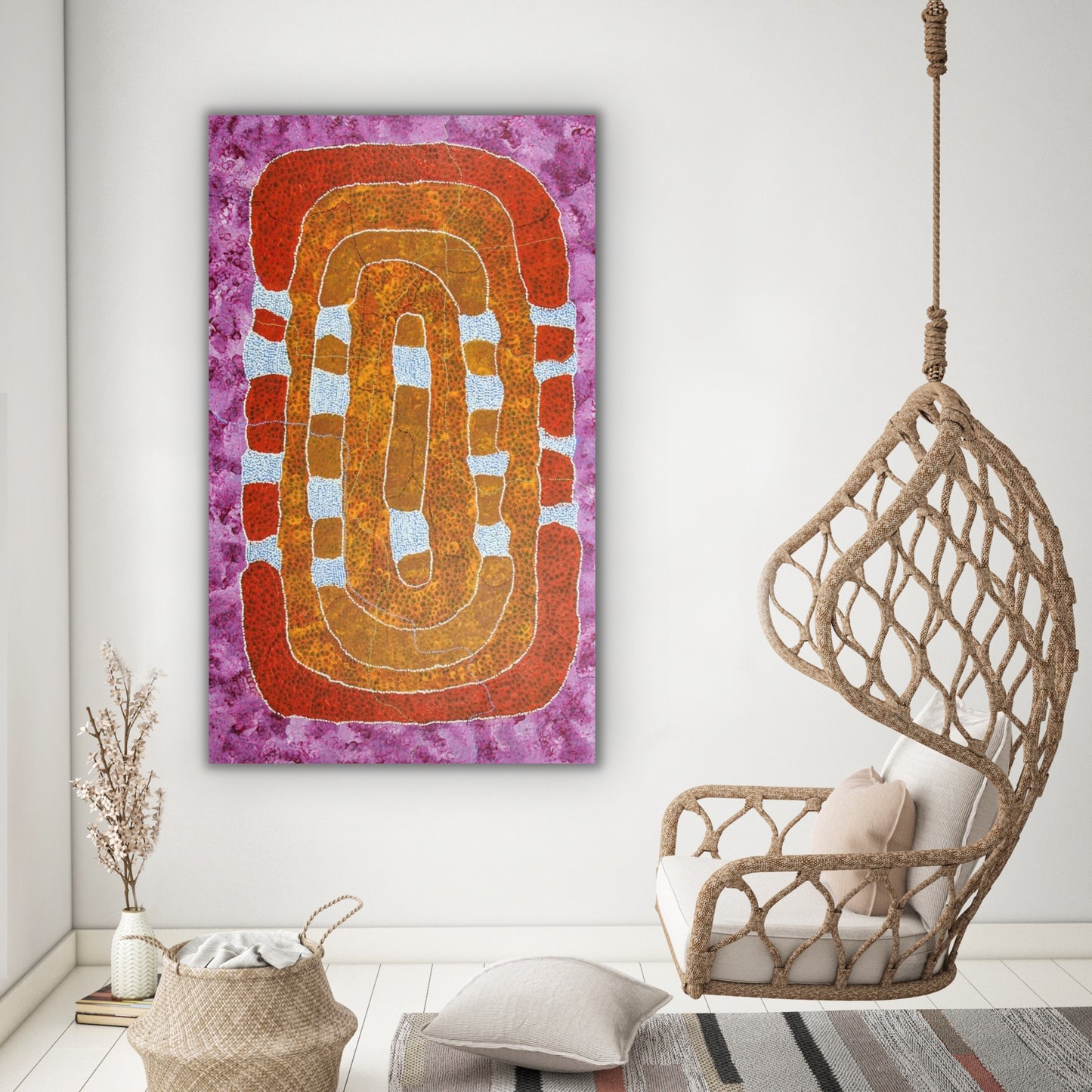 WINNIE REID NAKAMARRA - Lupul Rockhole – Eagles Nest 109x181cm