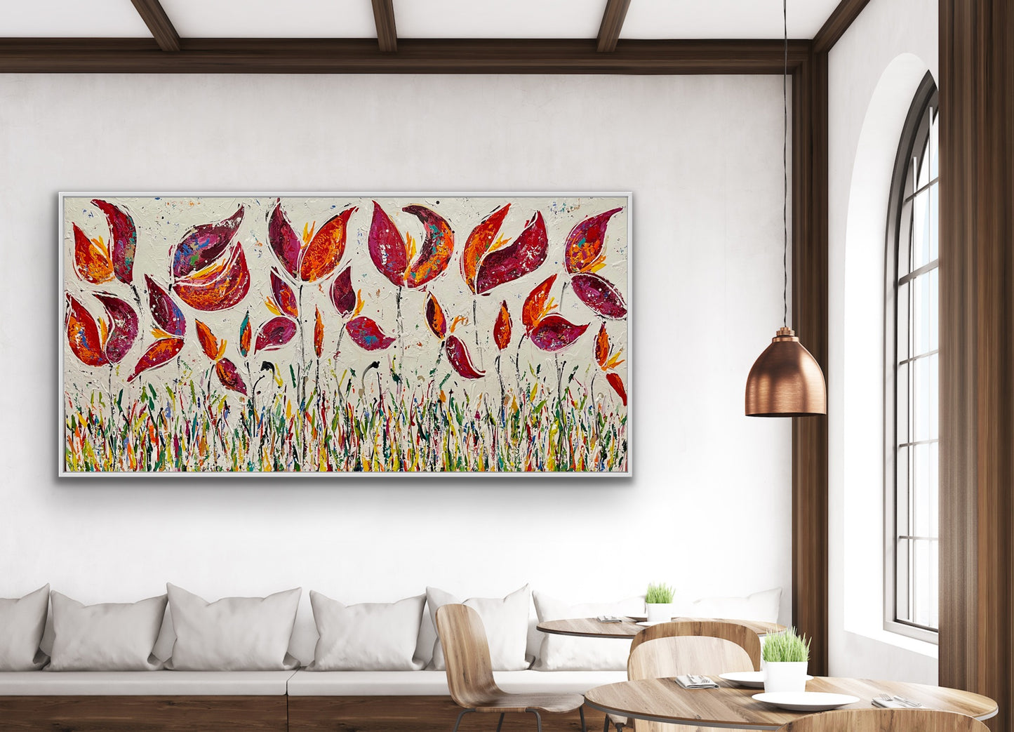 SOLD - My Colourful Garden Seeds Collection 260x130cm