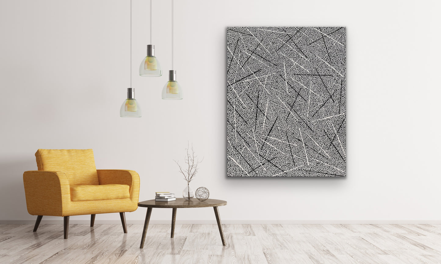 SOLD - RAYMOND WALTERS PENANGKE - Damper Seeds 150x120cm