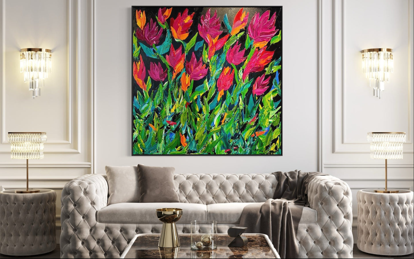 SOLD - Tropicana 160x160cm
