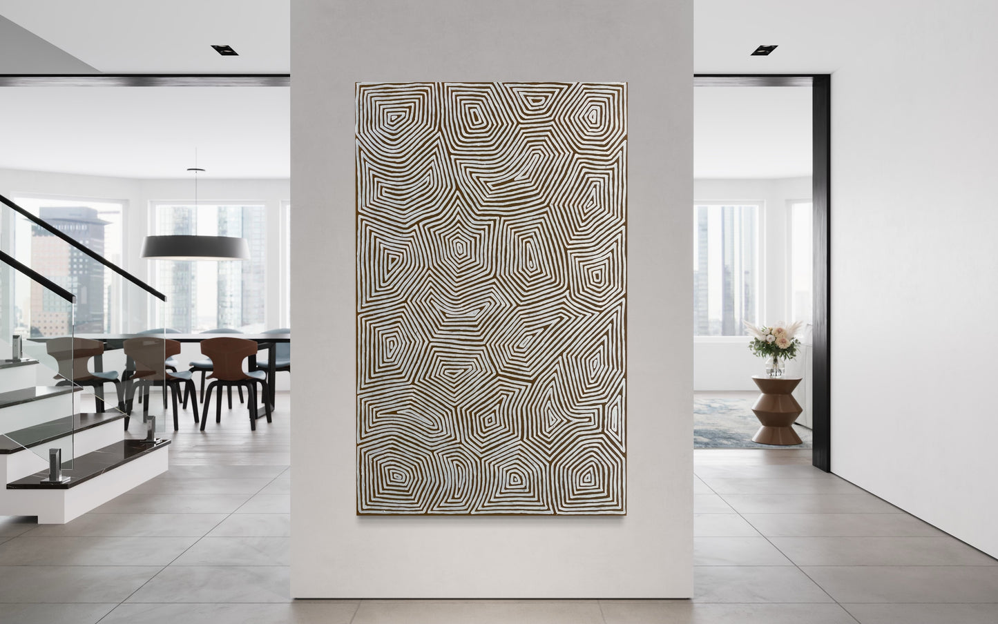 GEORGE HAIRBRUSH TJUNGURRAYI - Tingari 155x97cm