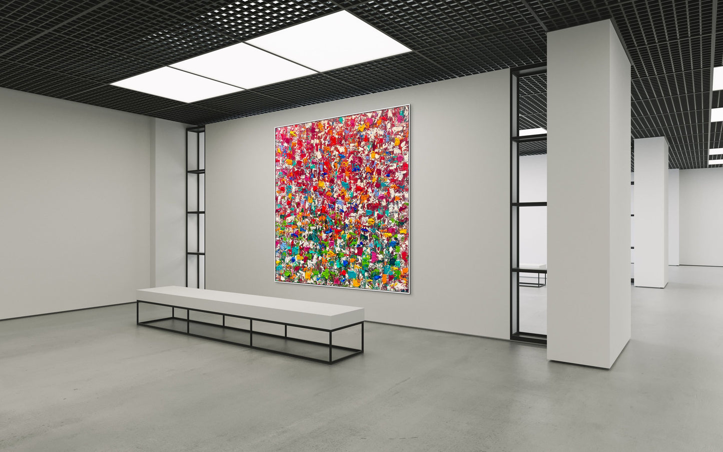 SOLD - Looking Through Tropical Rains 180x180cm