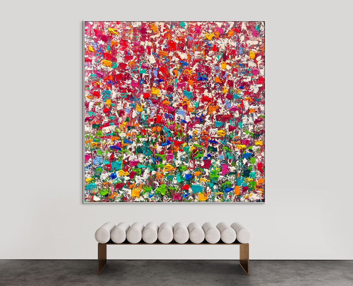 SOLD - Looking Through Tropical Rains 180x180cm