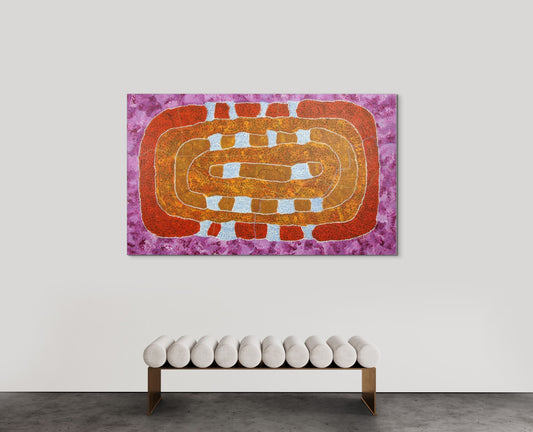 WINNIE REID NAKAMARRA - Lupul Rockhole – Eagles Nest 109x181cm