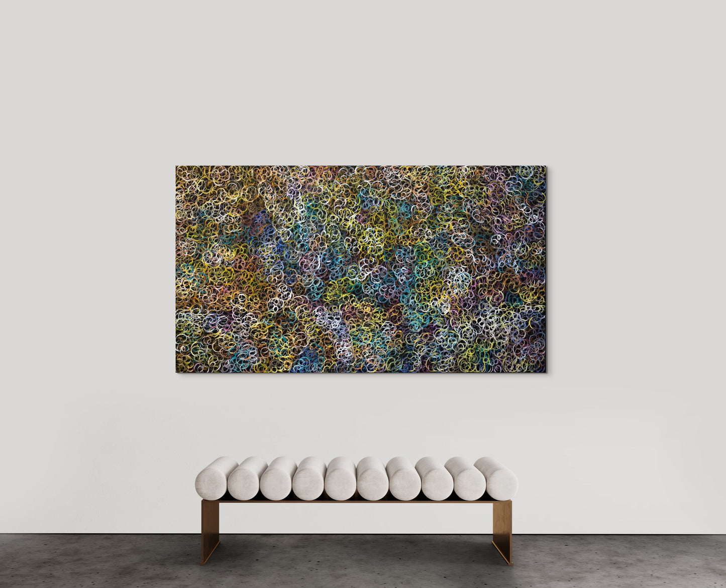 ROSEANNE MORTON PWERLE - Mountain Devil Lizard Dreaming 112x199cm