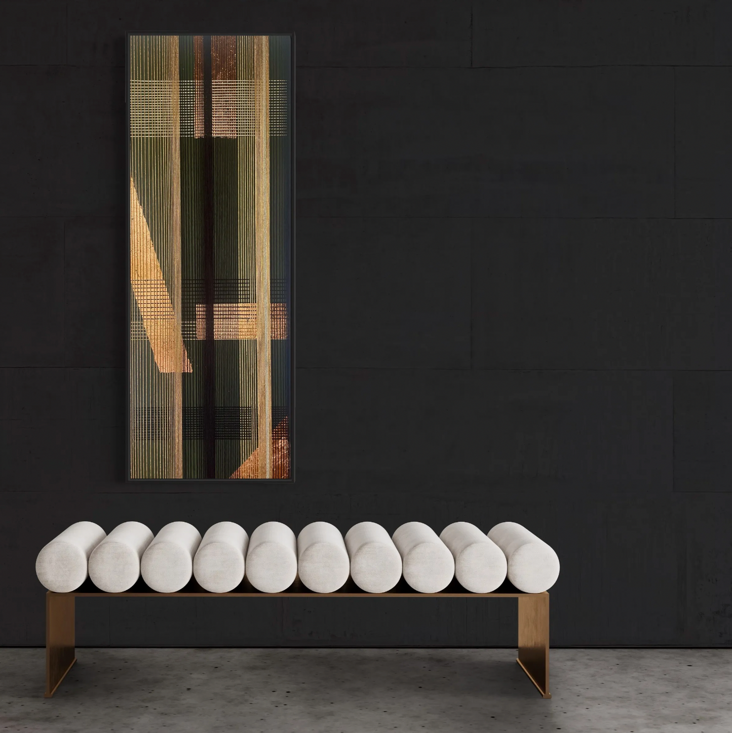 SOLD - Forest Sunset Shadows 160x60cm