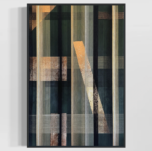 SOLD - Forest Sunset Shadows 180x120cm