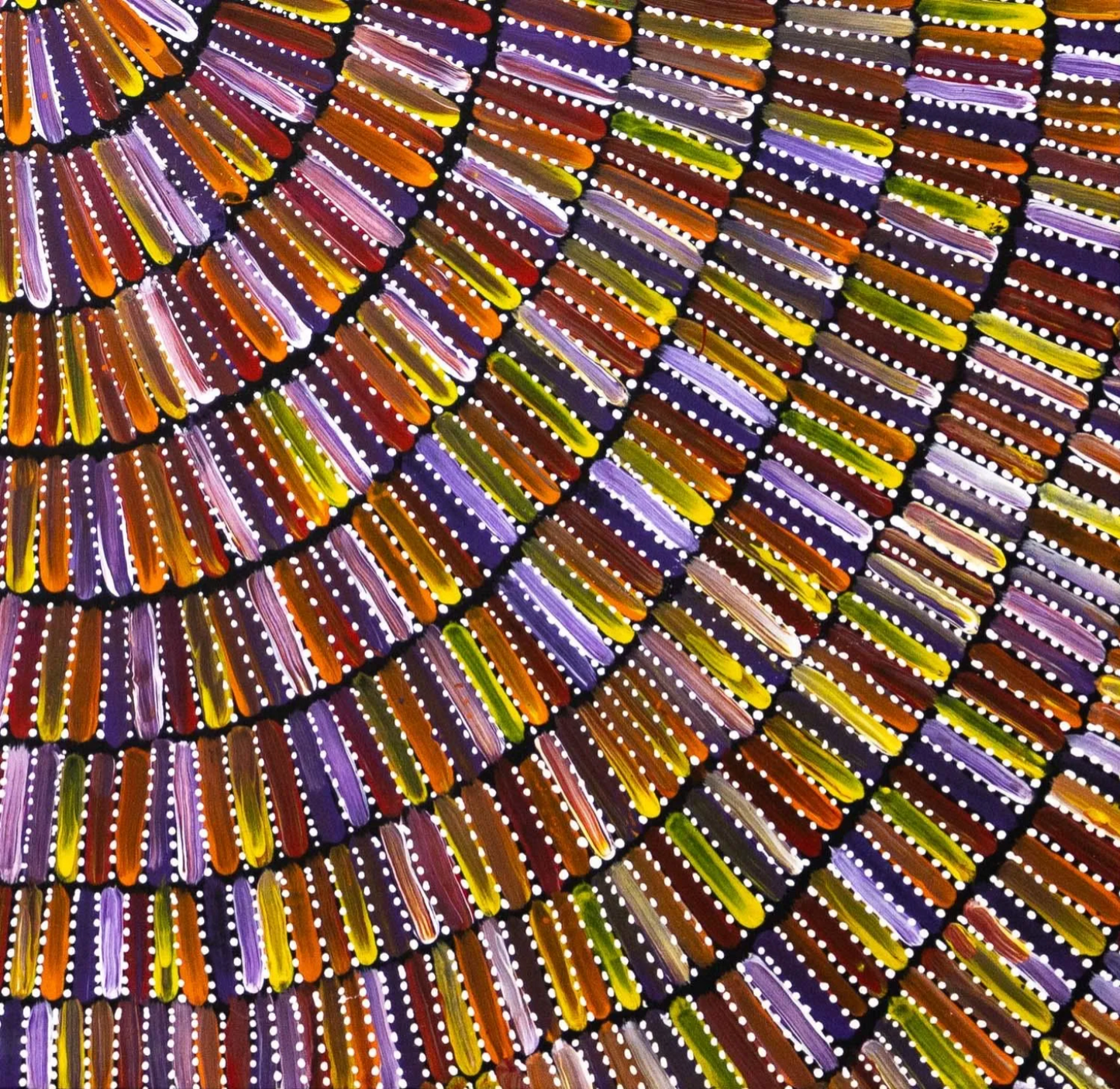 MARY RUMBLE PITJARA - Bush Yam 126x130cm