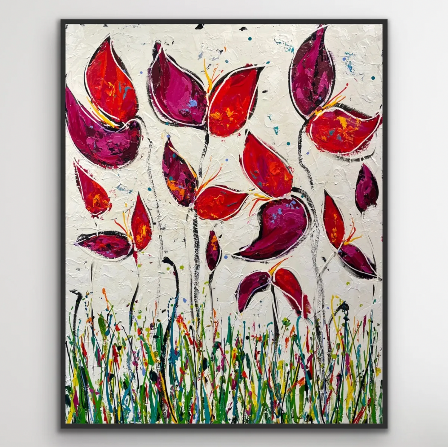 SOLD - My Happy Garden 150x120cm
