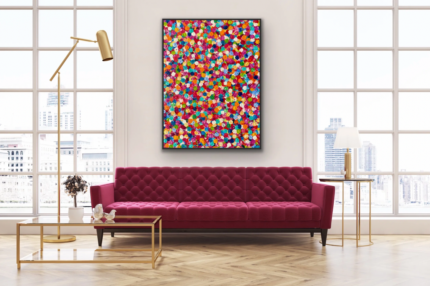 SOLD - Petals 120x160cm