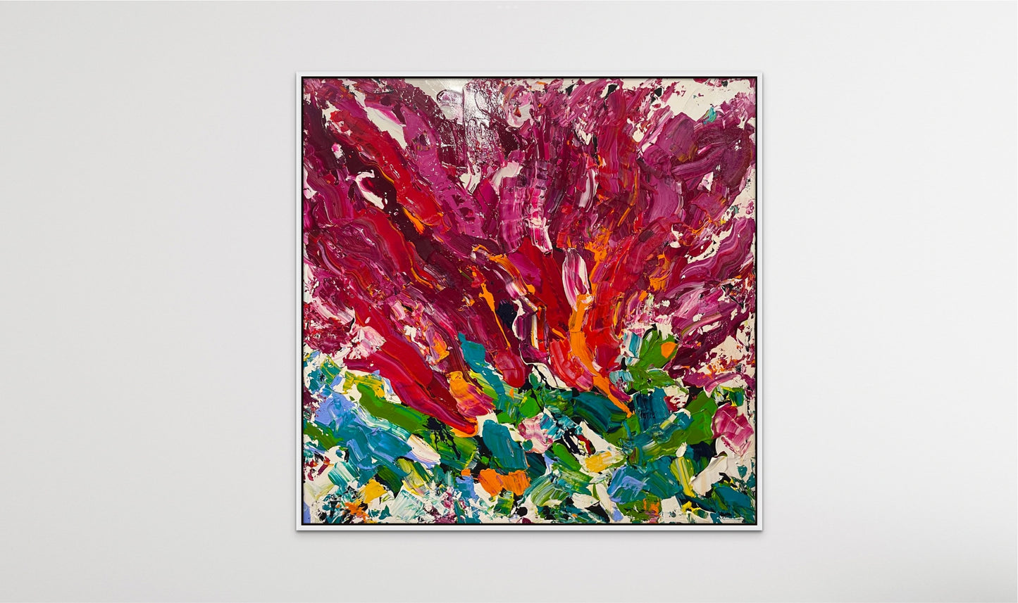 SOLD - Tropicana Summer 180x180cm