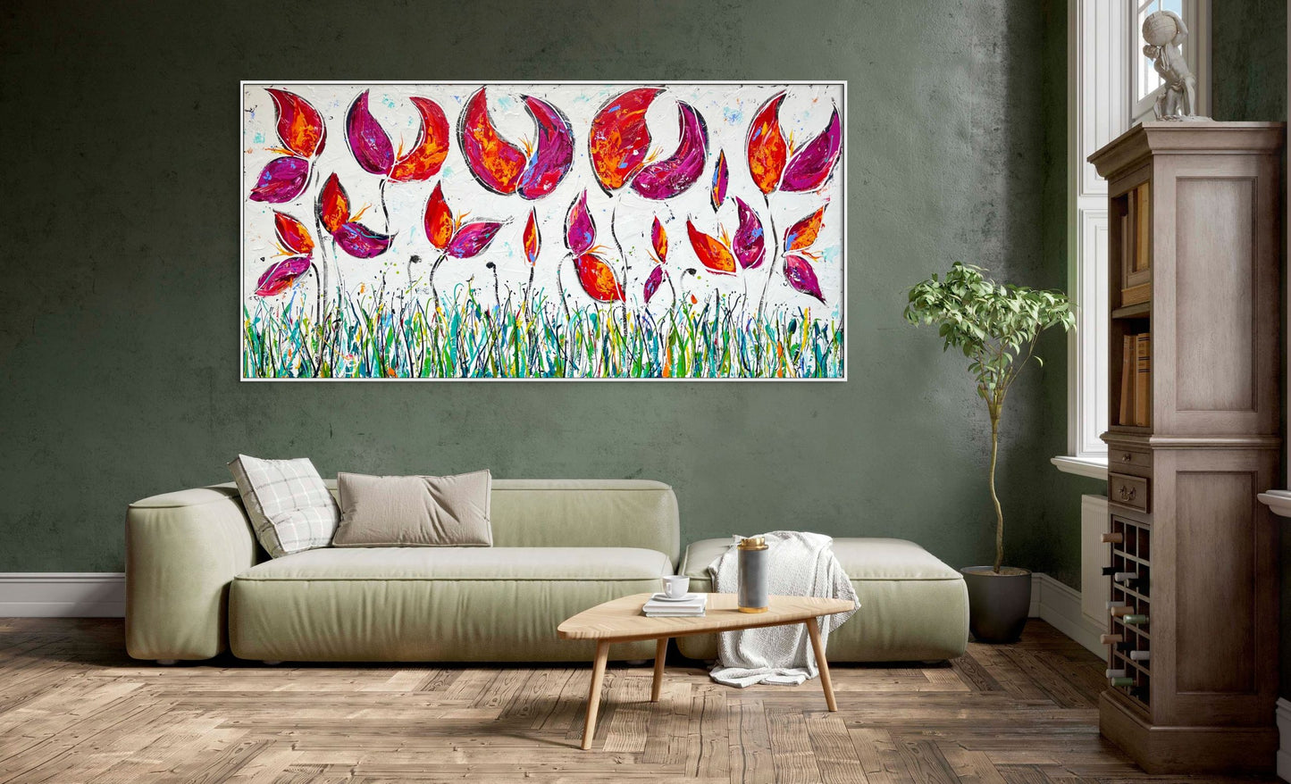 SOLD - Seeds 130x260cm