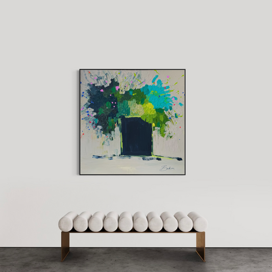 Not just a pretty face 122x122cm