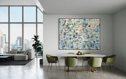 SOLD - Looking Through Ocean Mist 180x240cm