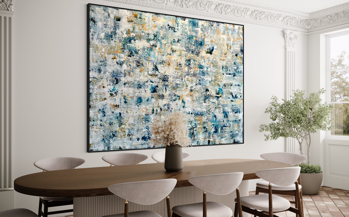 SOLD - Looking Through Ocean Mist 180x240cm