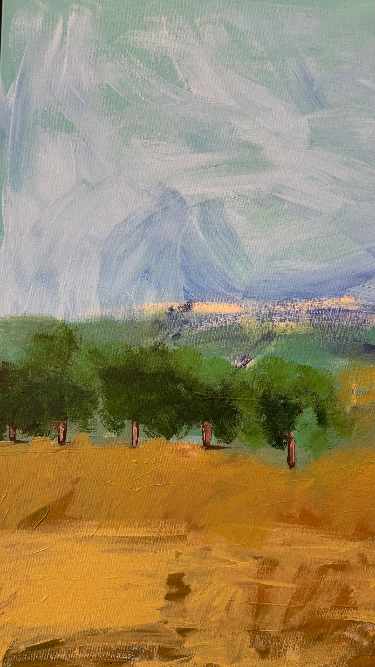 Land in Motion 156x125cm