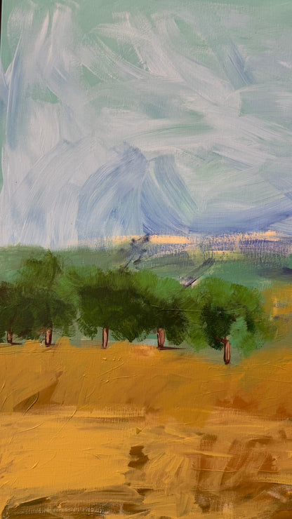 Land in Motion 156x125cm