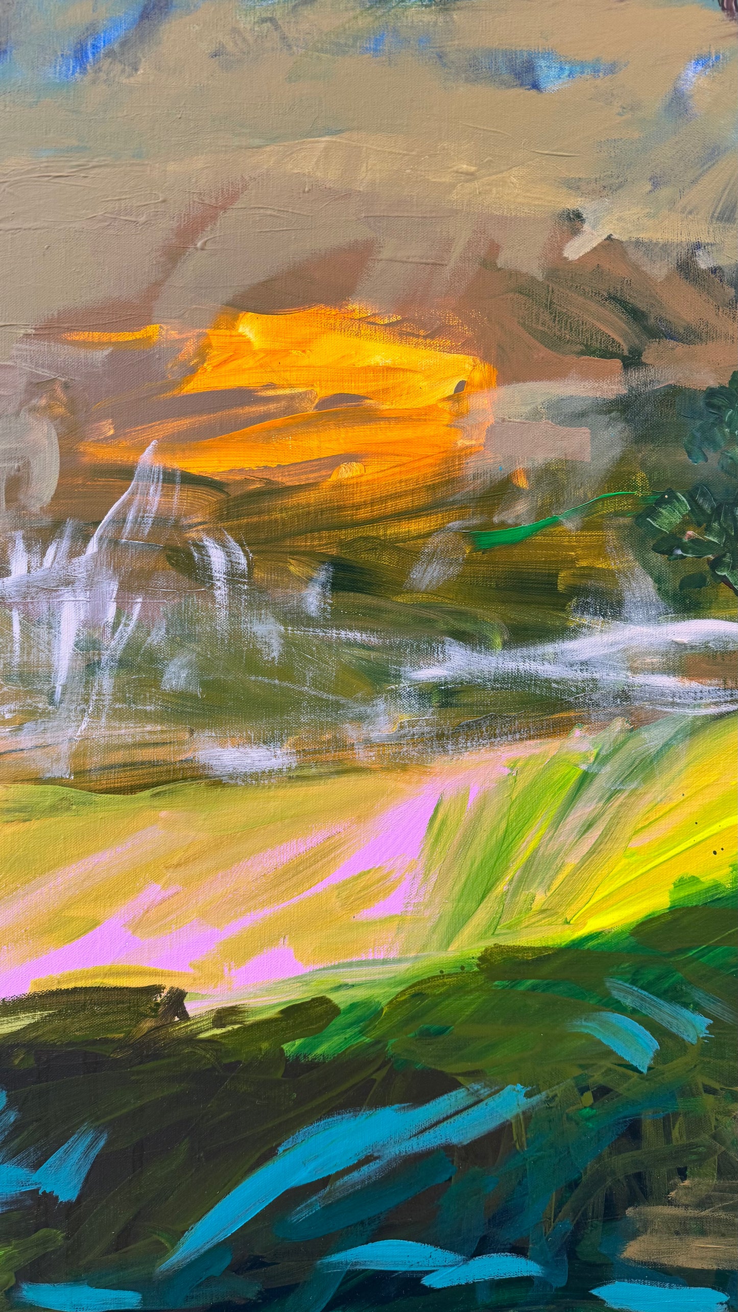 Land in Motion 156x125cm