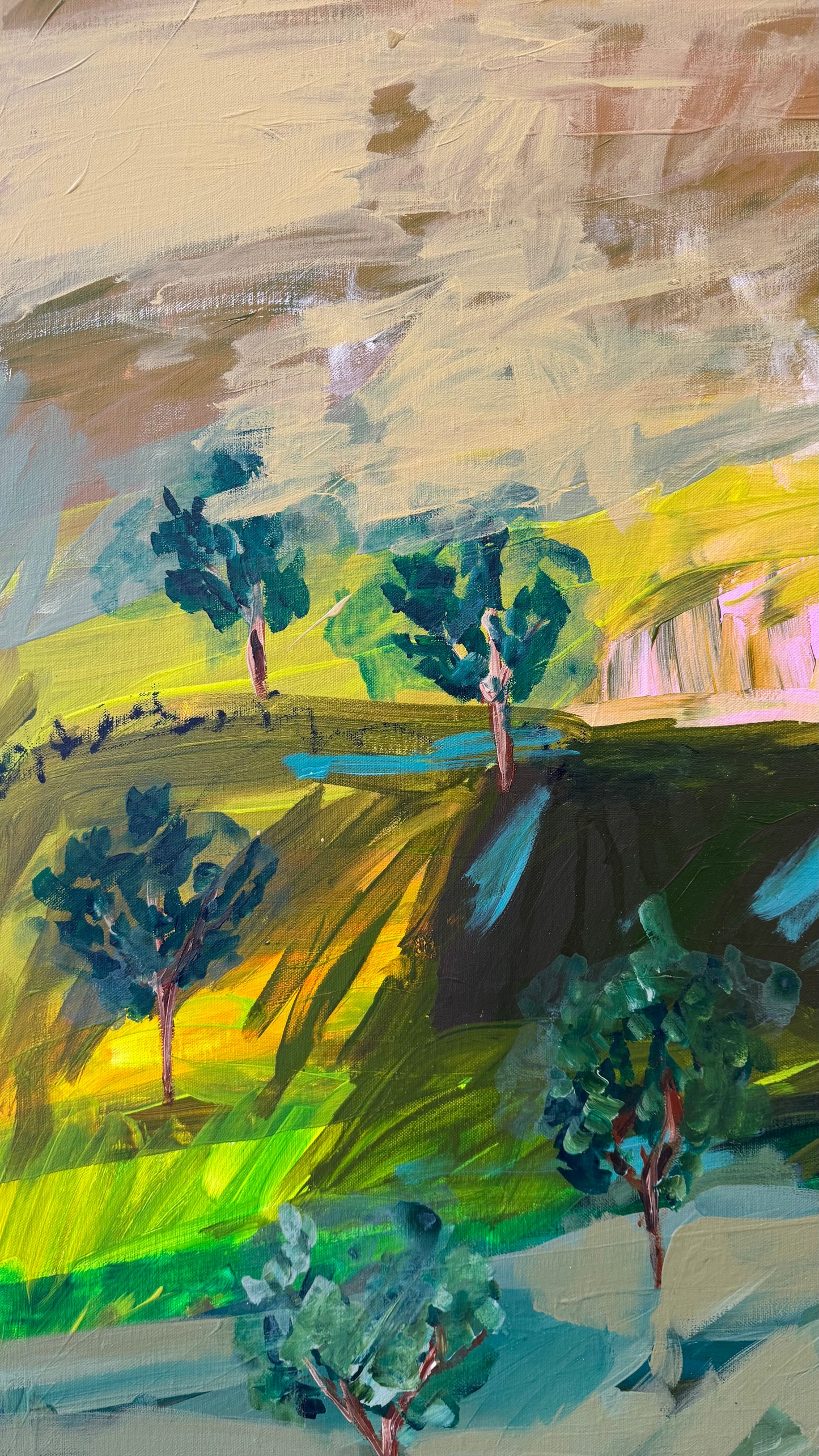 Land in Motion 156x125cm
