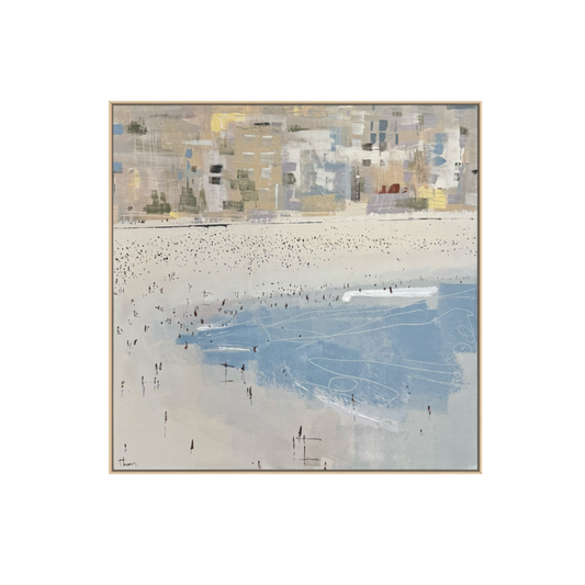 Gettin’ the tan on at Bondi 84x84cm