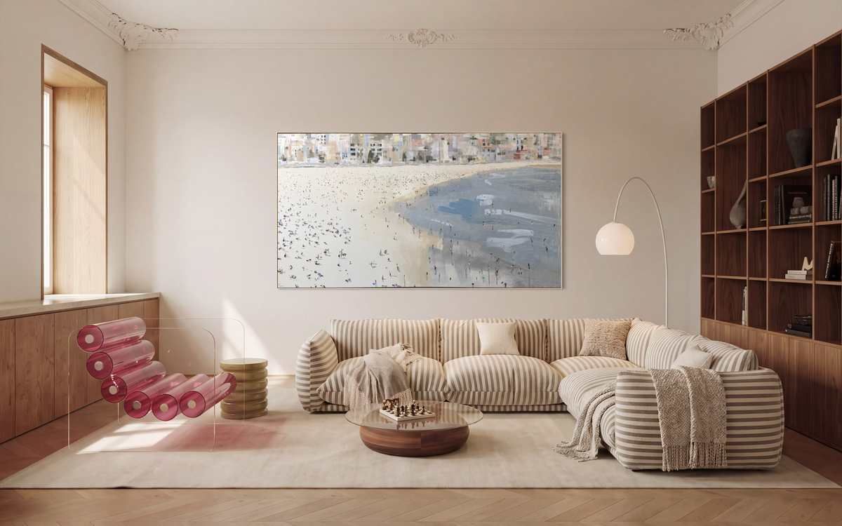 Gettin’ the tan on at Bondi 144x264cm