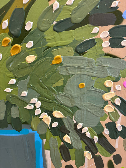 Siren in Gold 104x104cm