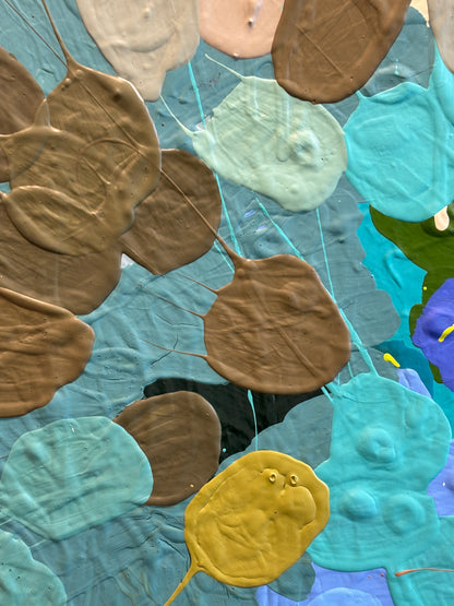 Blue Skies 104x104cm