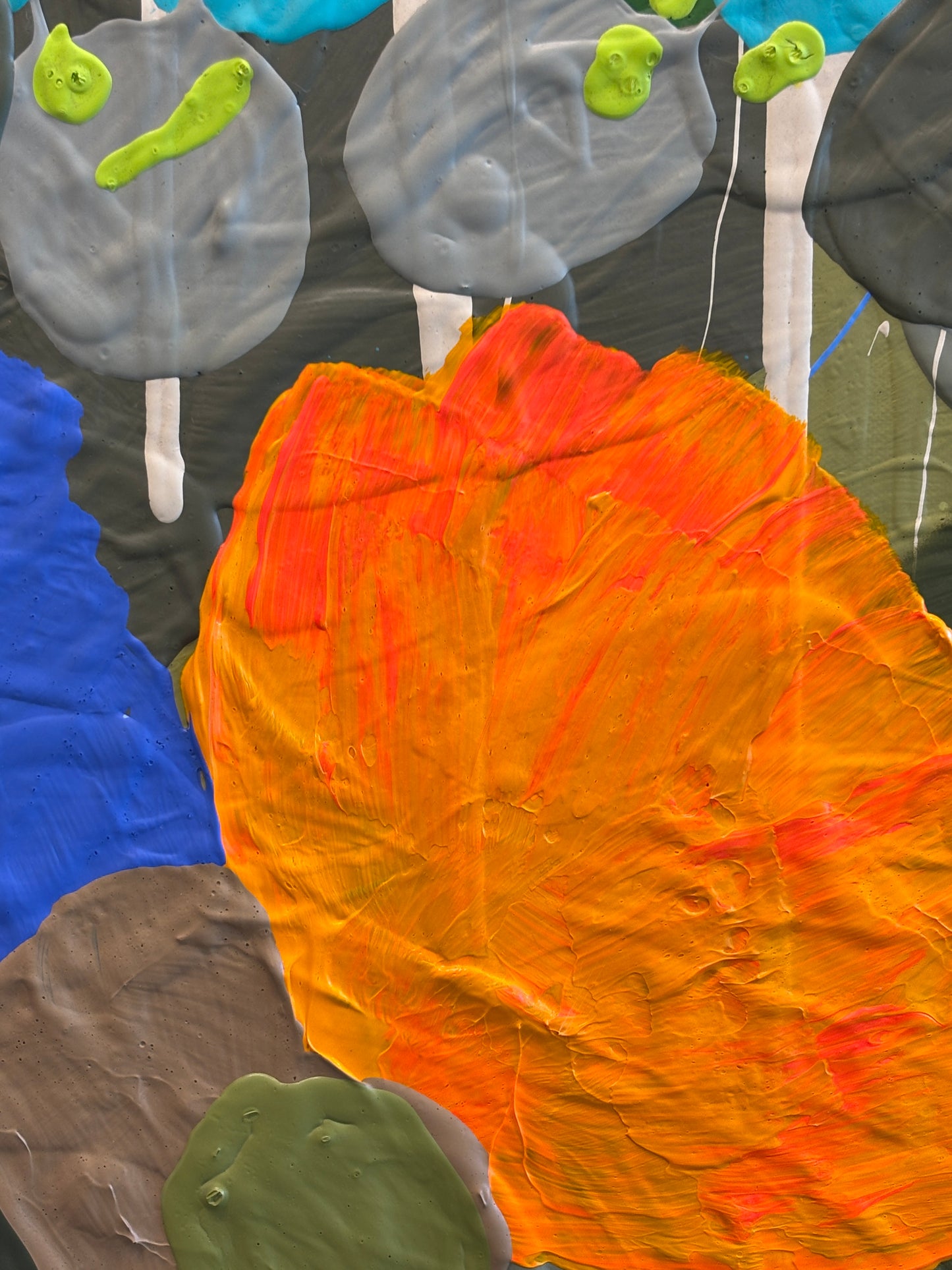 Blue Skies 104x104cm