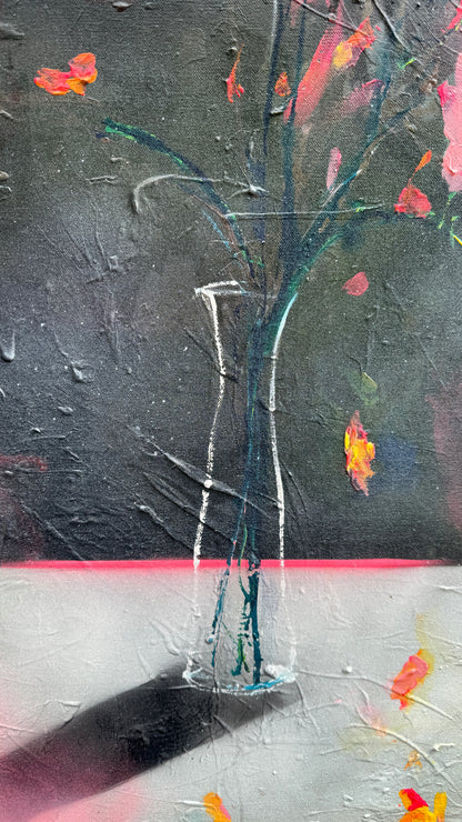 'Michael works in a Garden' 102x92cm