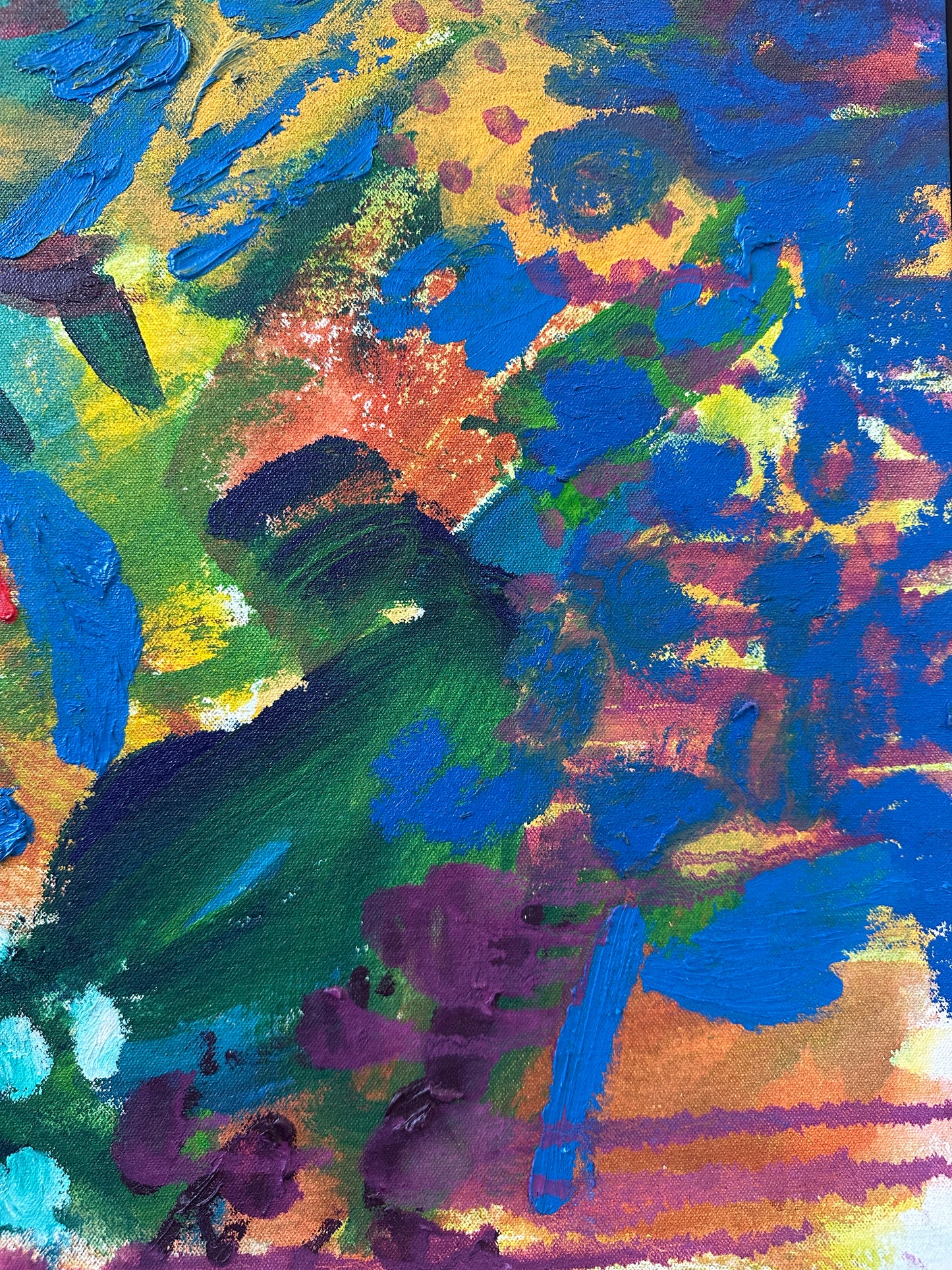 Vibrant Cascade 51x51cm