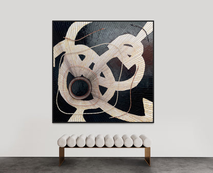 SOLD - Entwined Fusion 180x180cm