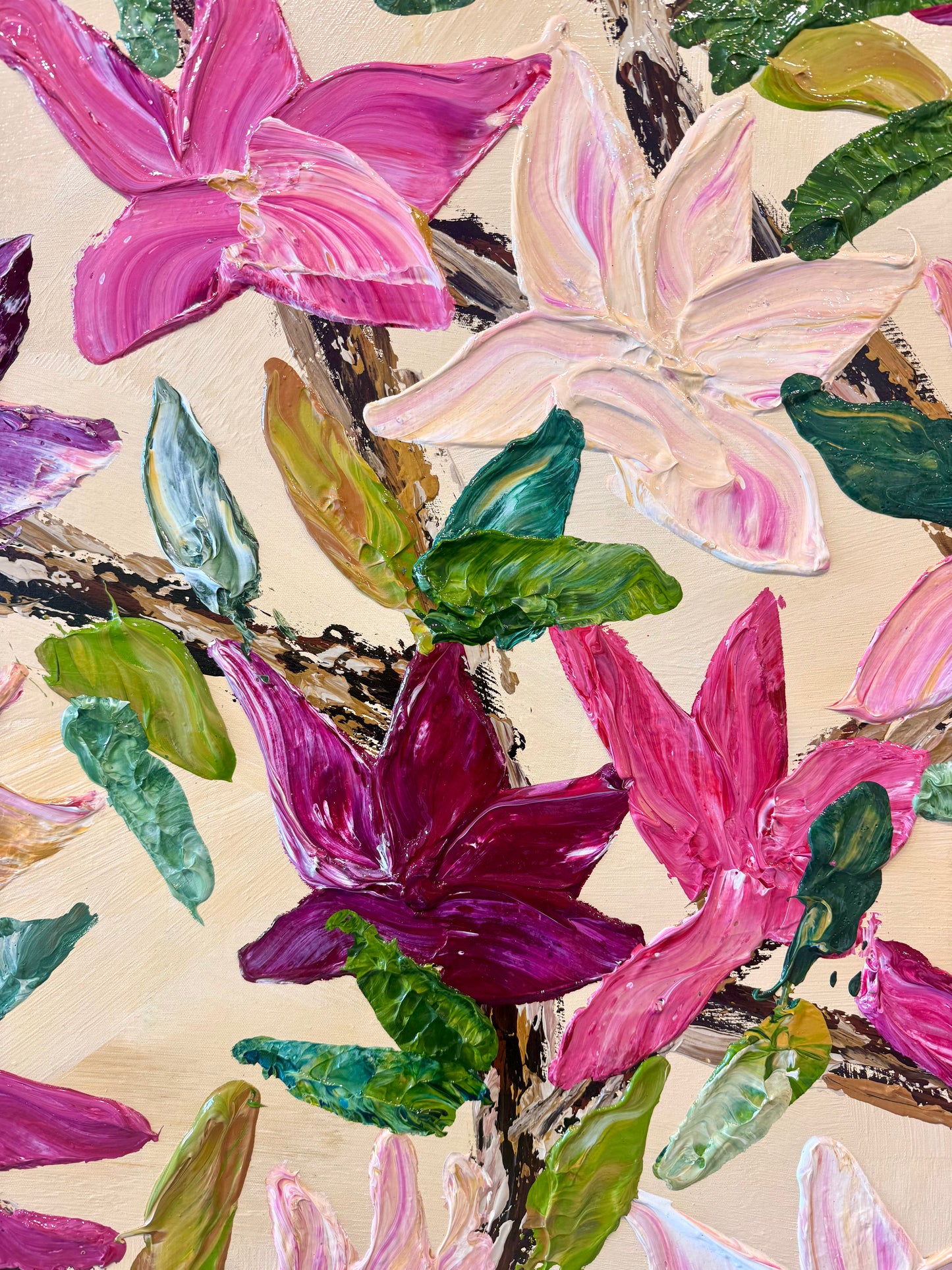 Magnolia in Bloom 160x200cm