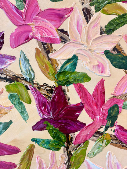 Magnolia in Bloom 160x200cm