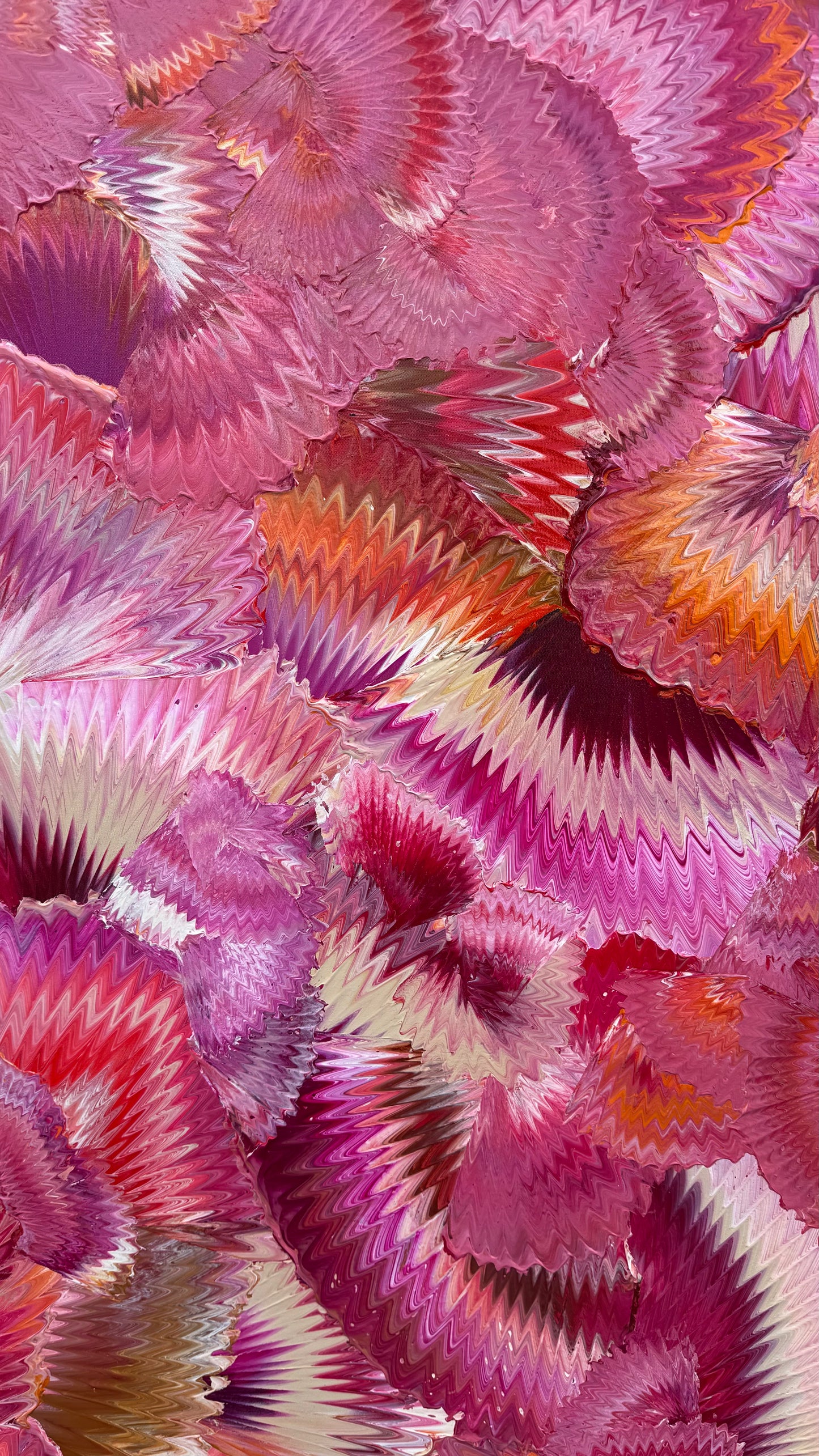 SOLD - Passions Bloom 180x150cm