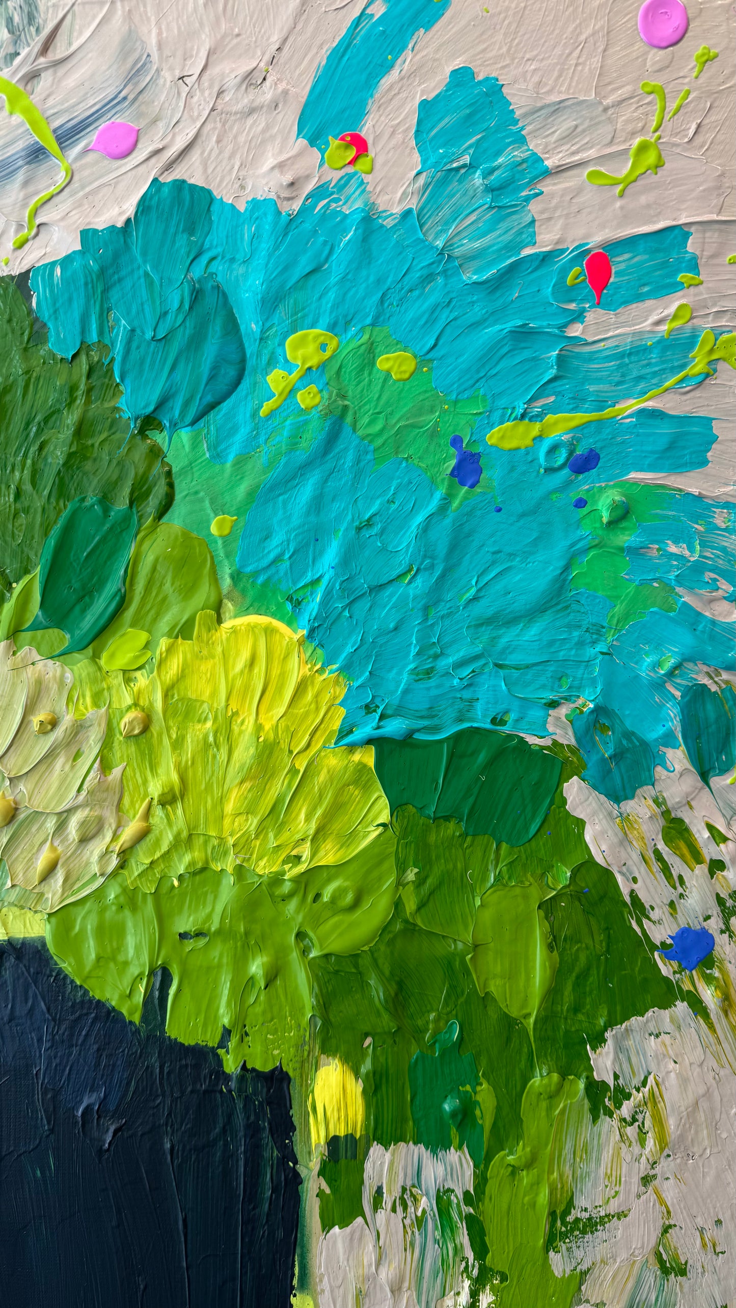 Not just a pretty face 122x122cm