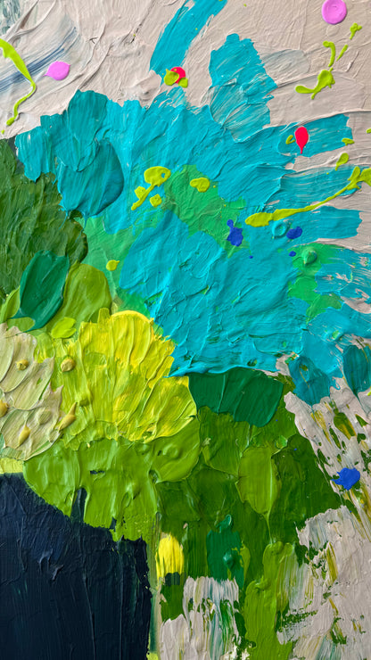 Not just a pretty face 122x122cm