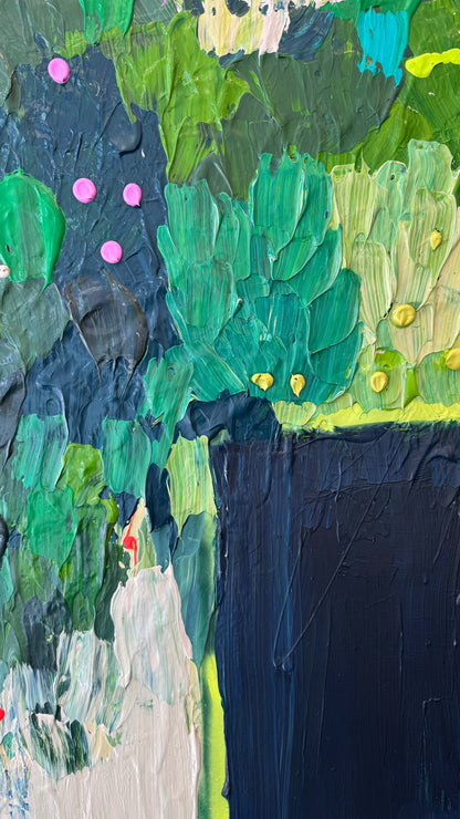 Not just a pretty face 122x122cm