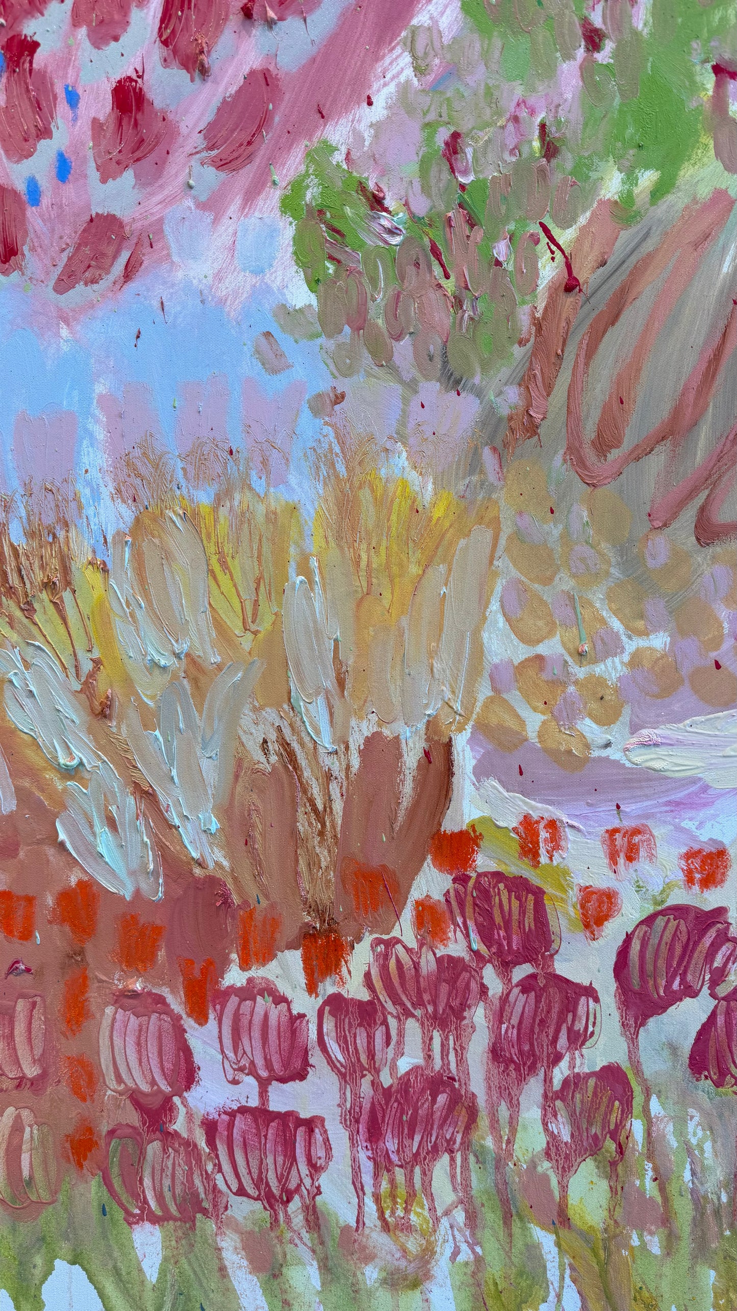 Wild Thoughts, Soft Landing 150x115cm
