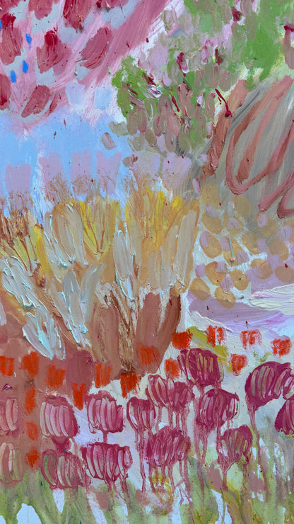 Wild Thoughts, Soft Landing 150x115cm