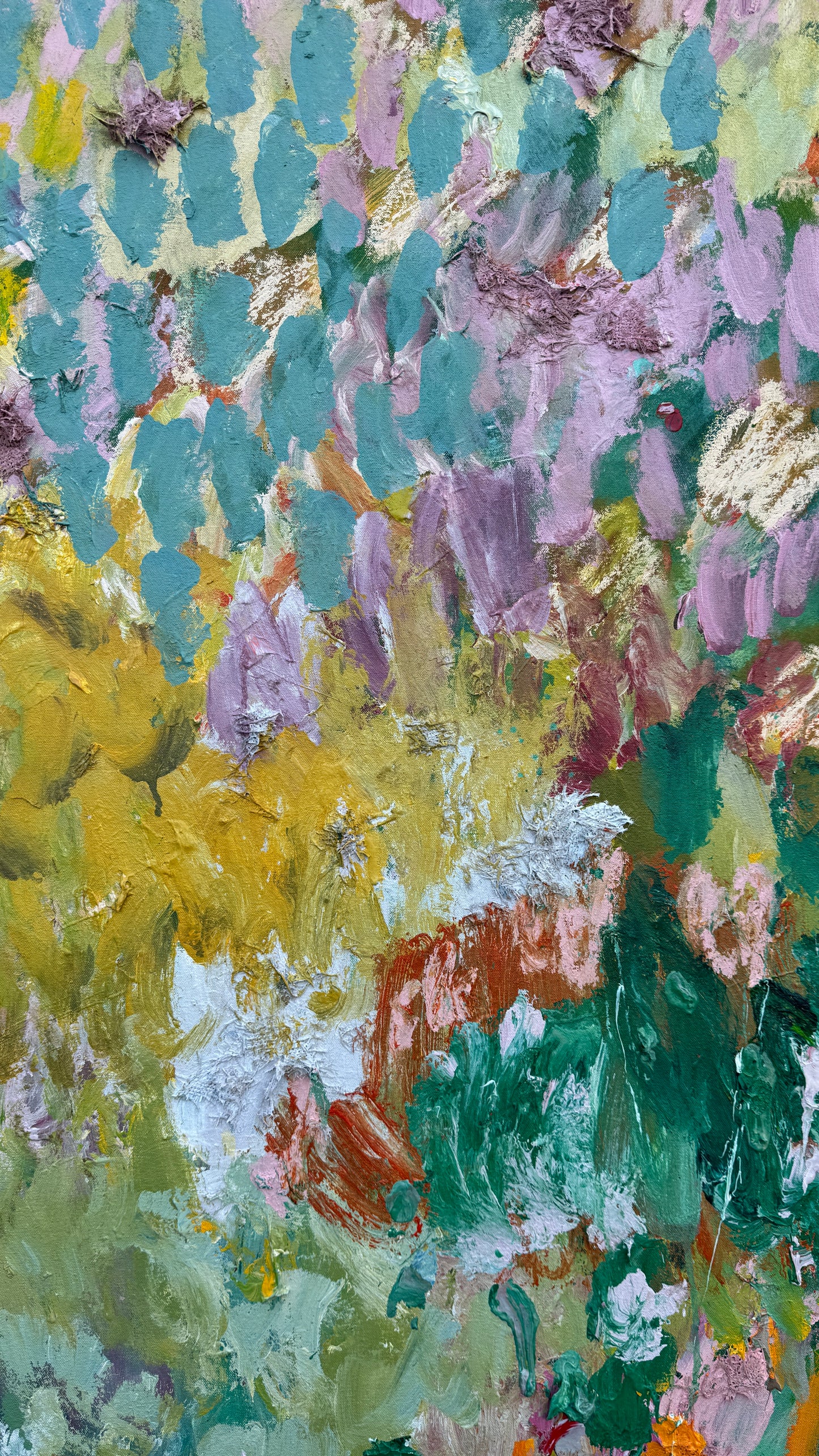 Where Flowers are left to play 190x130cm